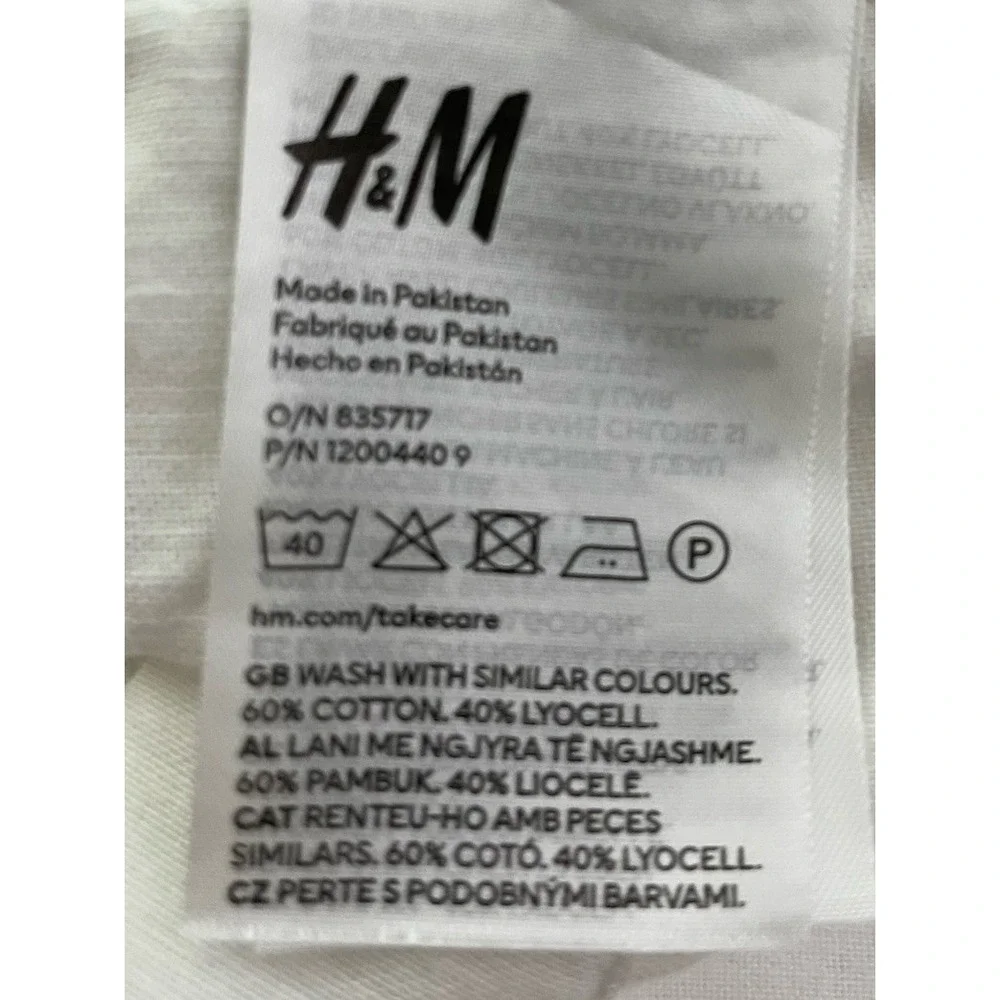 H&M white jeans